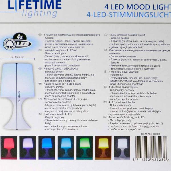 Stimmungslampe, Tischlampe, Tischleuchte mit Touchsensor